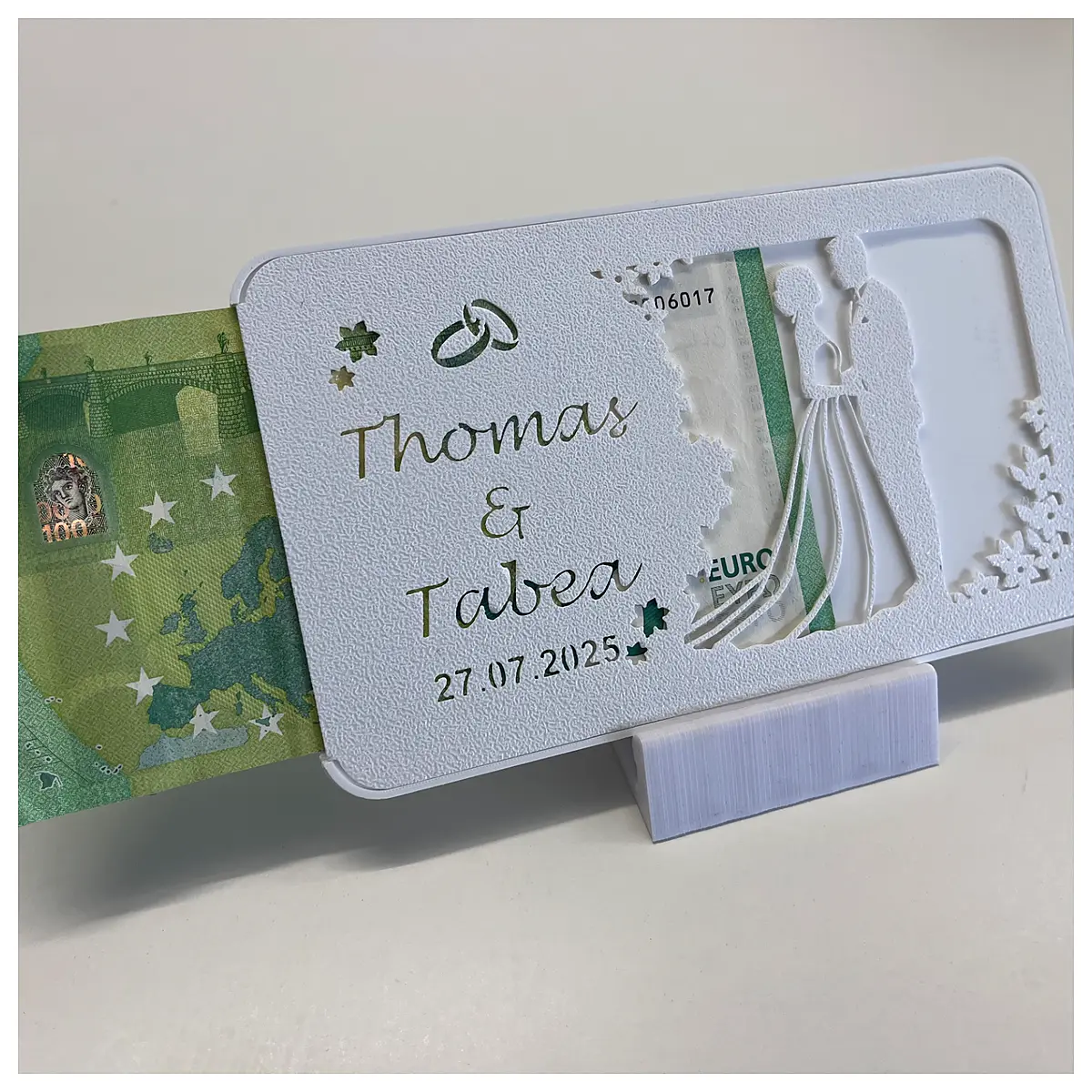 Wedding Gift Card 100 Euro Anniversary Gift Idea Celebration Present Wedding Special Occasion