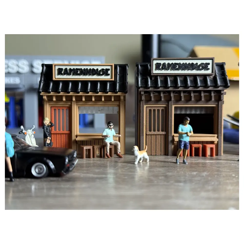 Ramen Shop Model Realistic Food Display 3D Kitchen Decor Restaurant Exhibit Wholesale Retail