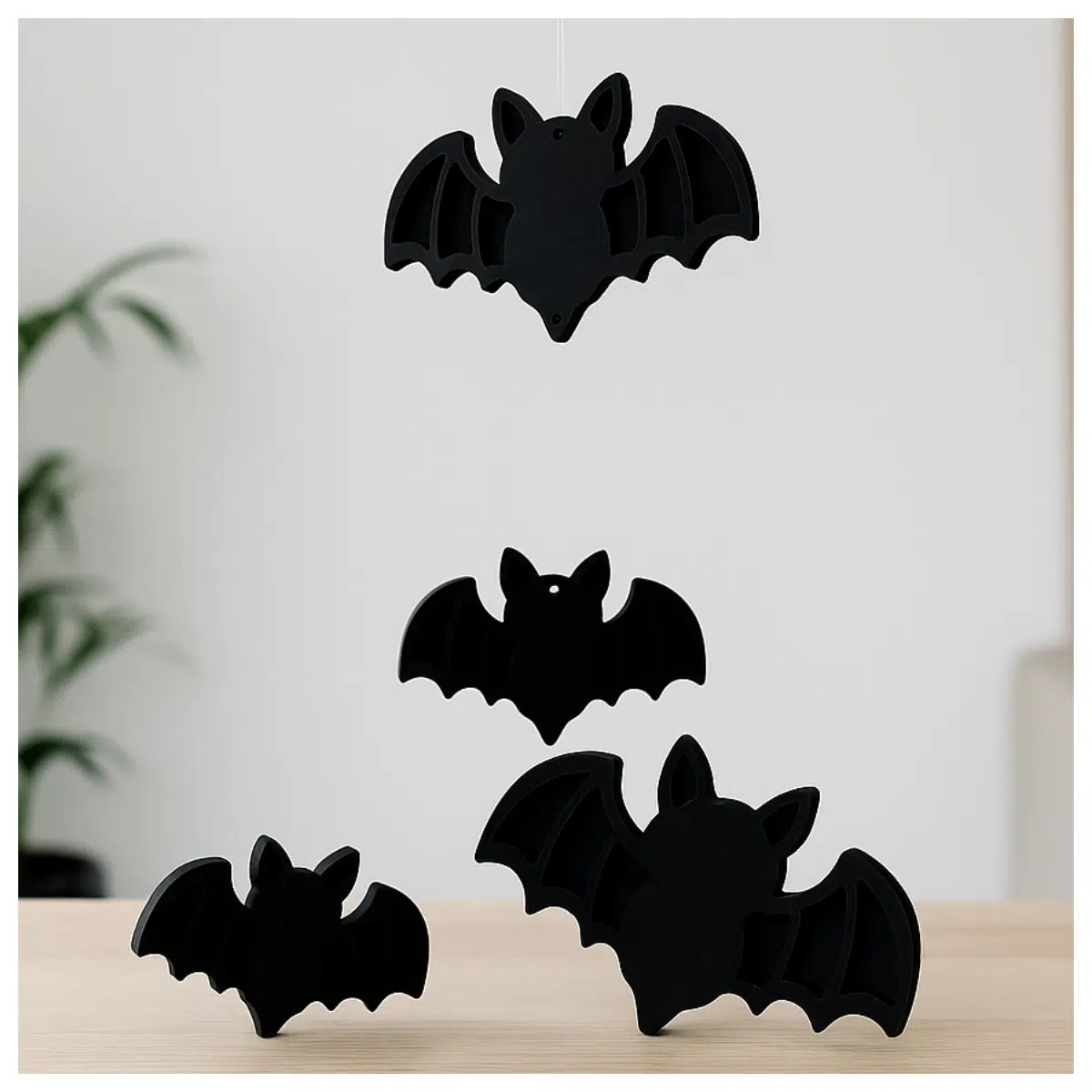 Bat Decorations Hanging Sculptures Wall Art Bat Figures Home Decor Bat Ornament IoT Art Bat Toys