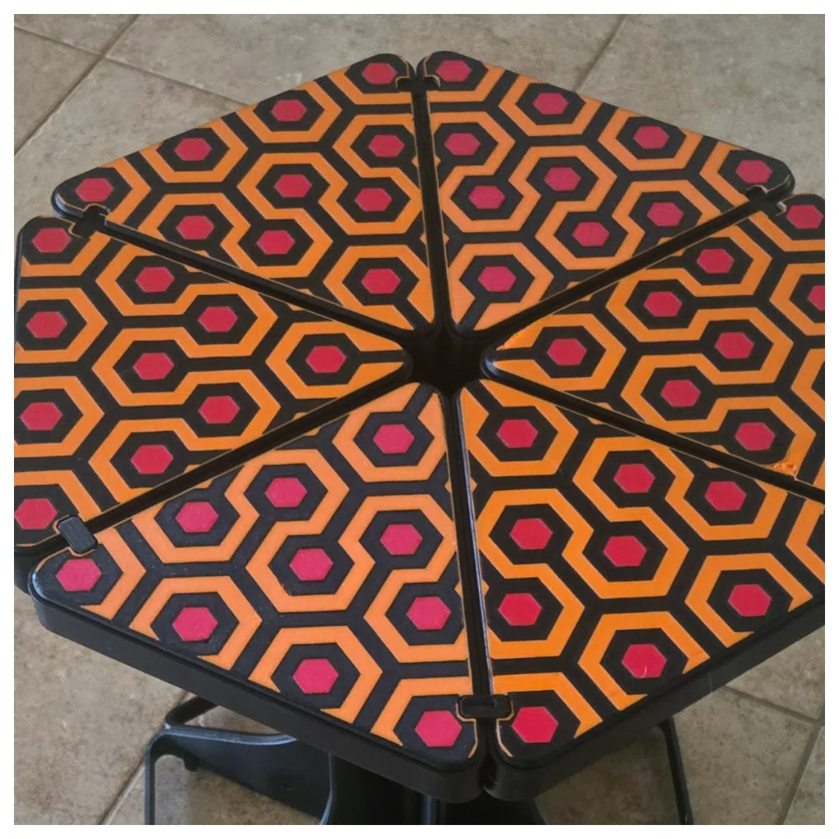 Hexagonal Puzzle Table Shining Inspiration Furniture DIY Assembly Creative Table Geometric Table Office Desk Study Table