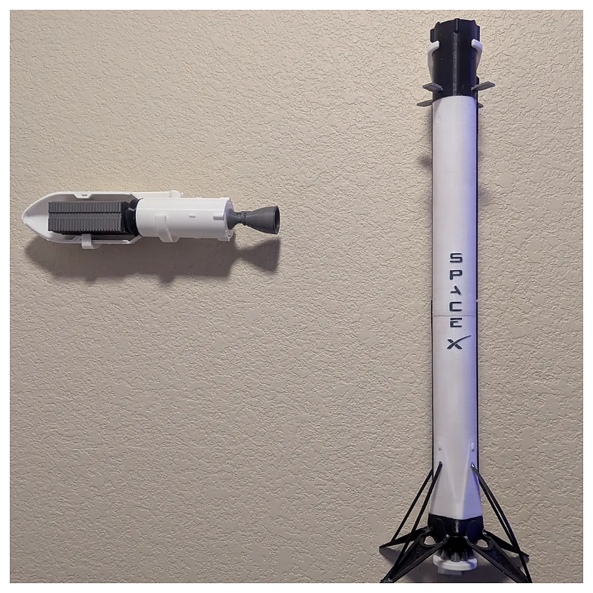 Huyang 9 Rocket Display Stand Wall Mount Hanging Space Model Collection Rack Astronaut Model Enthusiast