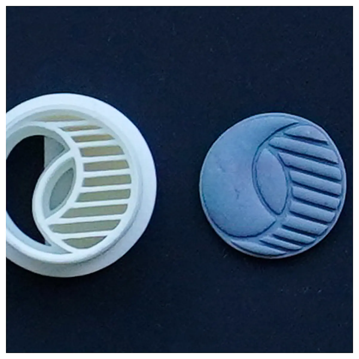 Abstract Round Soft Clay Earrings Cutter Sculpting Pottery Earring DIY Crafting Modern Design Jewelry Gift