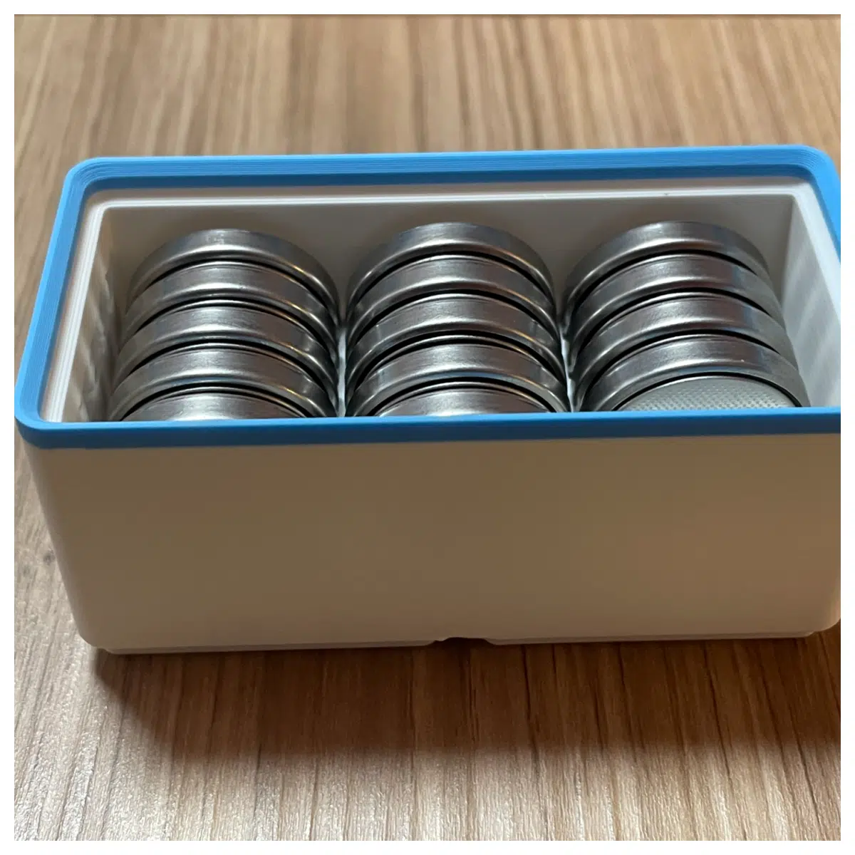 Gridfinity 2x1 35mm CR2450 Battery Box Storage Organizer Electronics Parts Battery Case