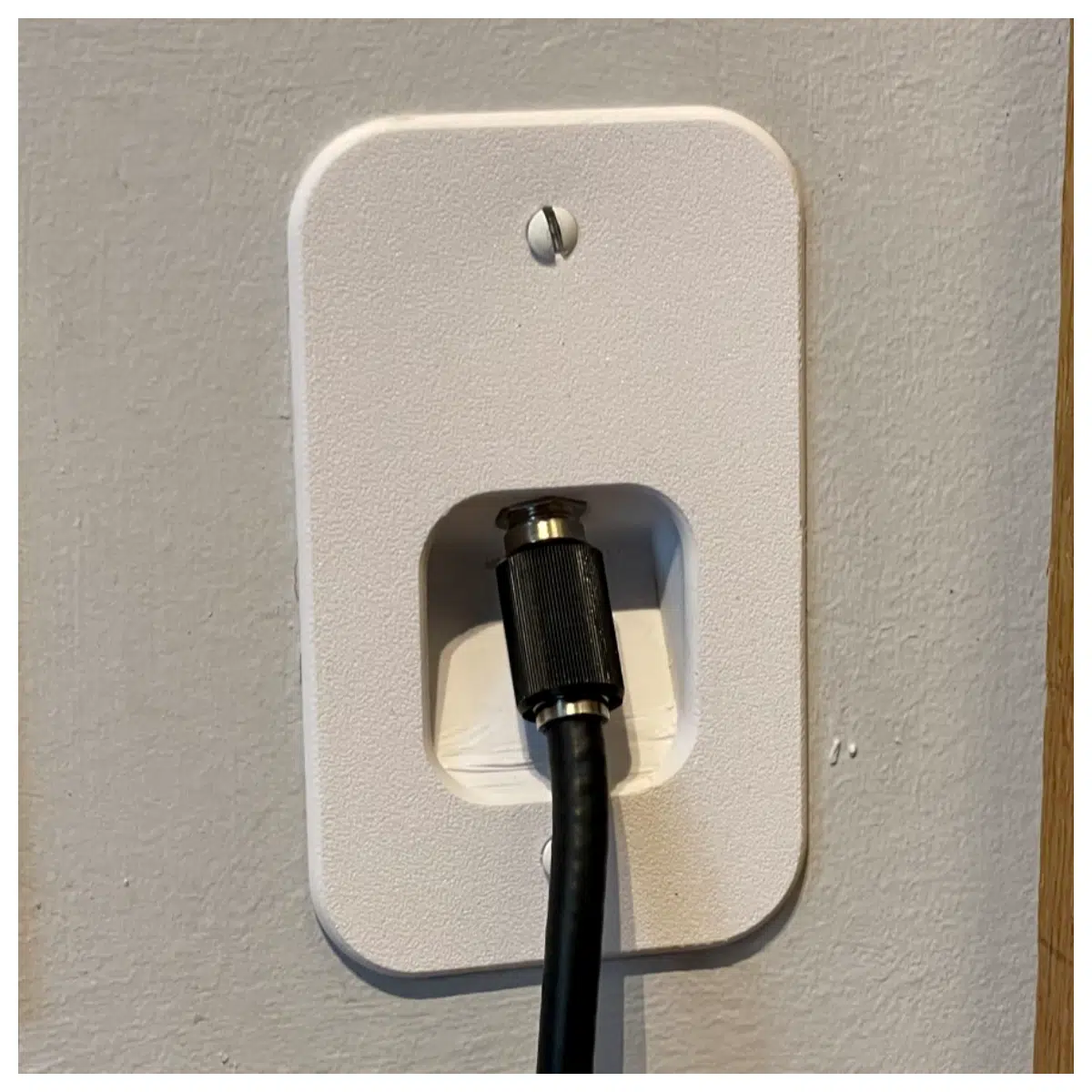 Angled Coaxial Cable Cover Wall Mounting Protection Box Cable Housing Shielding Electrical Safety