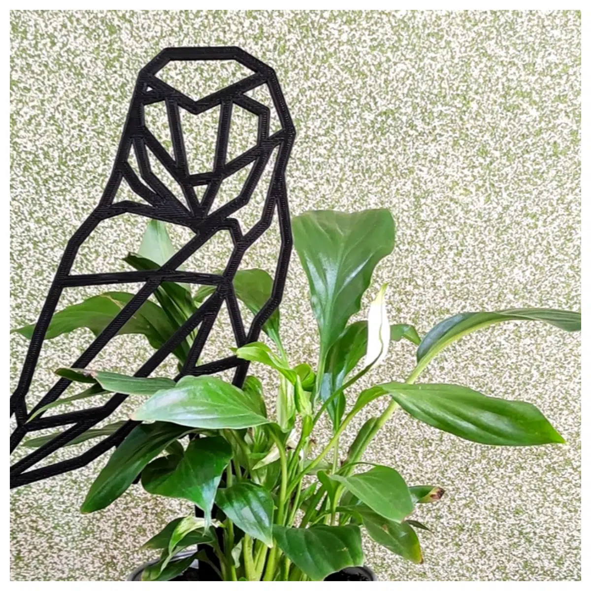 Geometric Owl Plant Support Stake Flower Holder Trellis Support Vertical Garden Plant Stand for Potted Plants