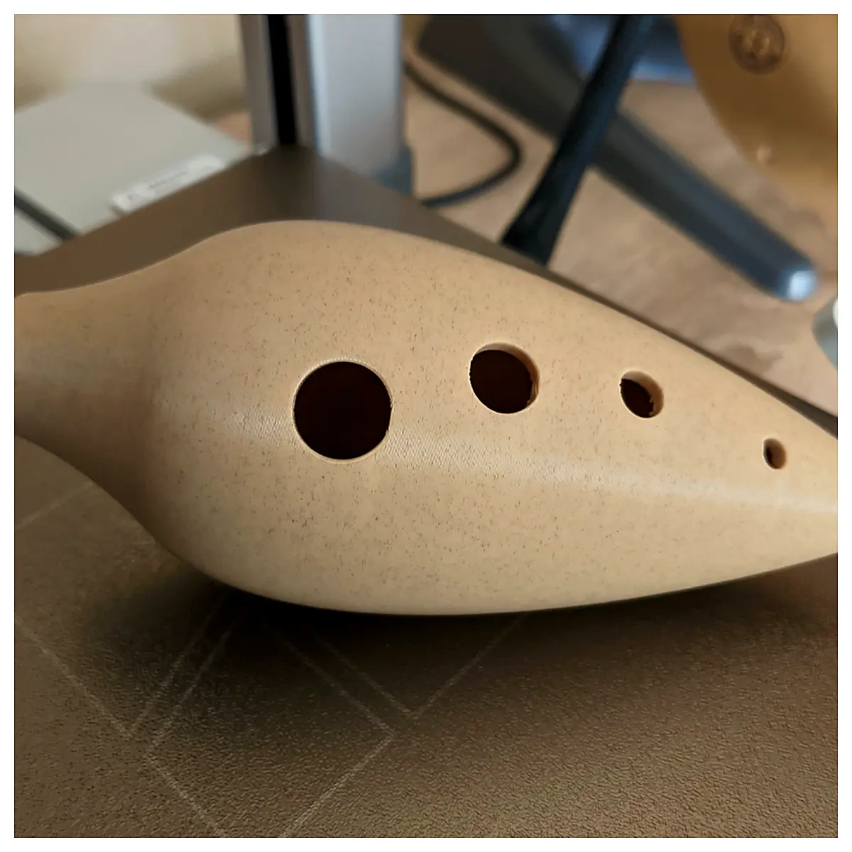 Ceramic Double Ear Bottle Flute Ceramic Flute Musical Instrument Art Pottery Ceramic Crafts