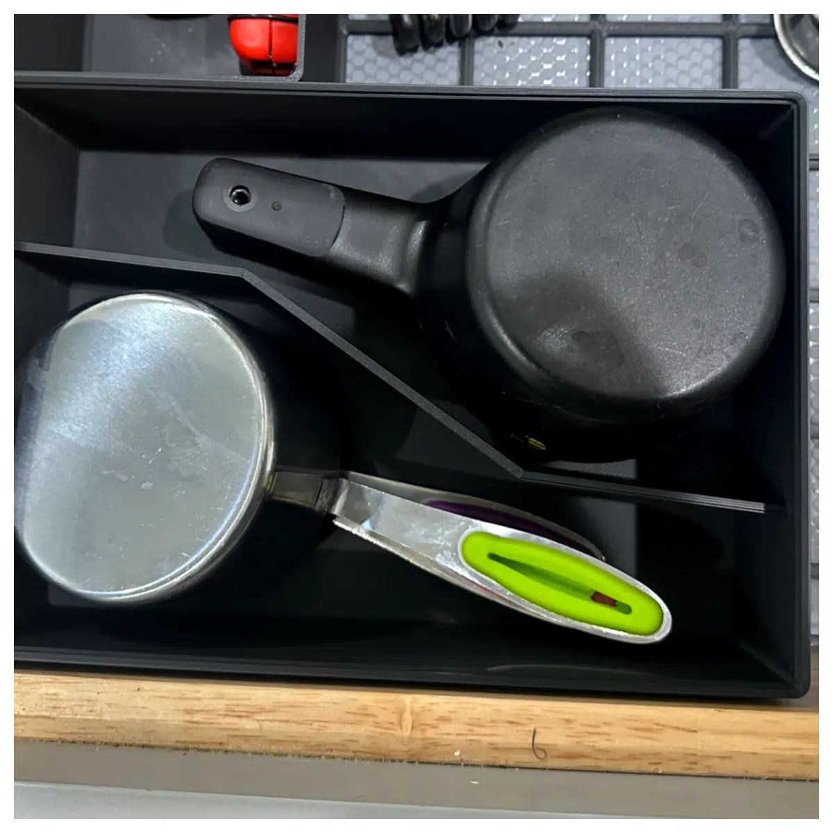 Gridfinity 35x5 Measuring Cup Organizer Desk Storage Box Accessories Organization Tools Electronics Storage Part Organizer Storage Solutions
