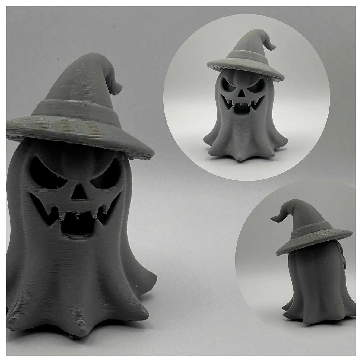 Halloween Ghost Sculpture Horror Miniature Spooky Decoration Ghost Figure Festive Gift Horror Art