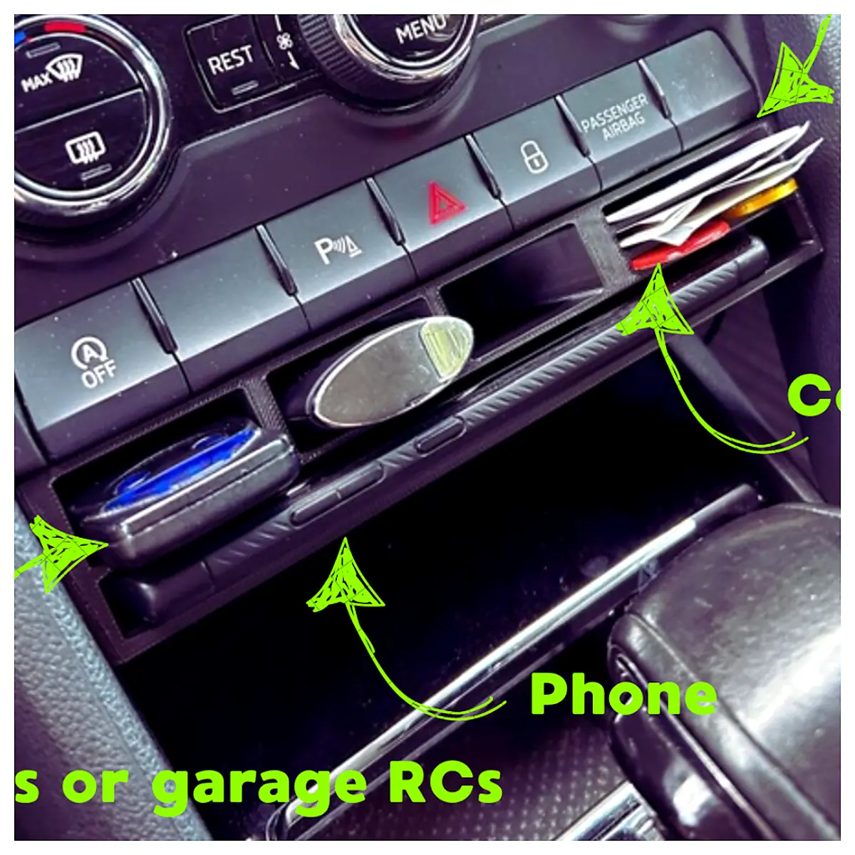 Karoq Air Conditioning Panel Organizer Underneath Tool Car Parts Removal Repair Spare Parts