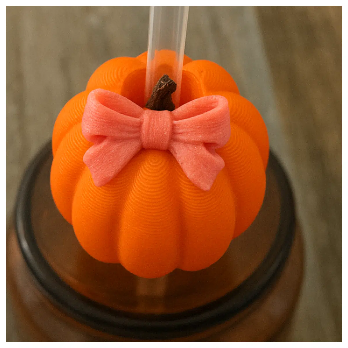 Cute Straw Cover Lovely with Bow Drink Lid Dessert Decoration Mini Accessory