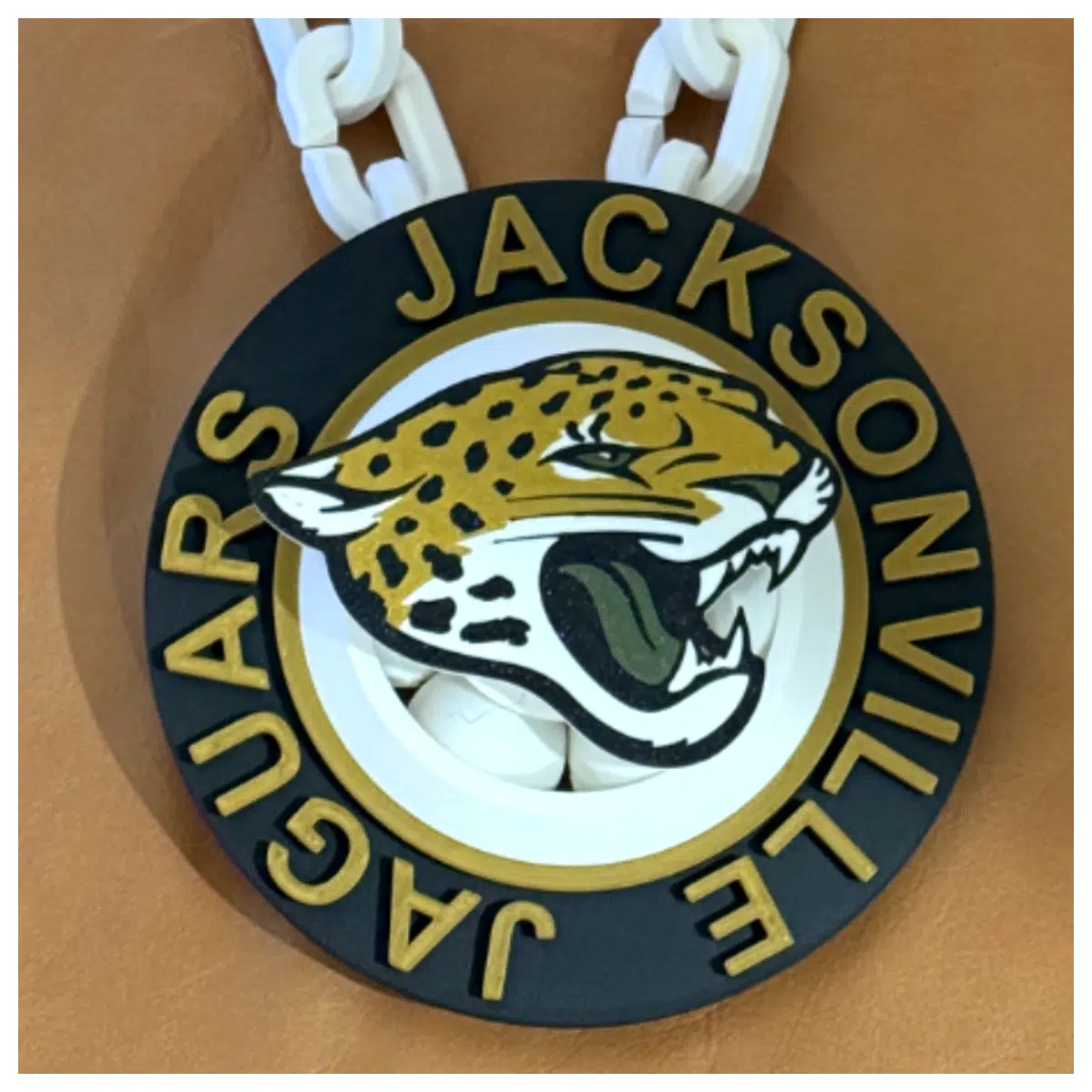 Jacksonville Jaguars Tiger Rotating Chain Animal Model Toy Pet Accessory Realistic Figure Kids Gift Interactive Education