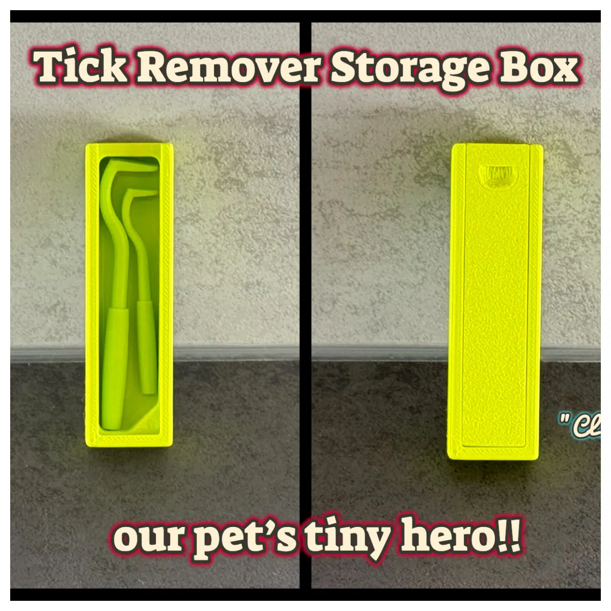 Tick Remover Tool Box Tick Removal Tick Picker Outdoor Adventure Hunting Camping Insect Removal Box Safe Fast