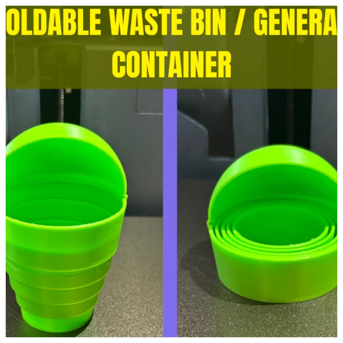 Collapsible Trash Can Folding Bin Portable Storage Container Home Waste Receptacle Organizer Accessories
