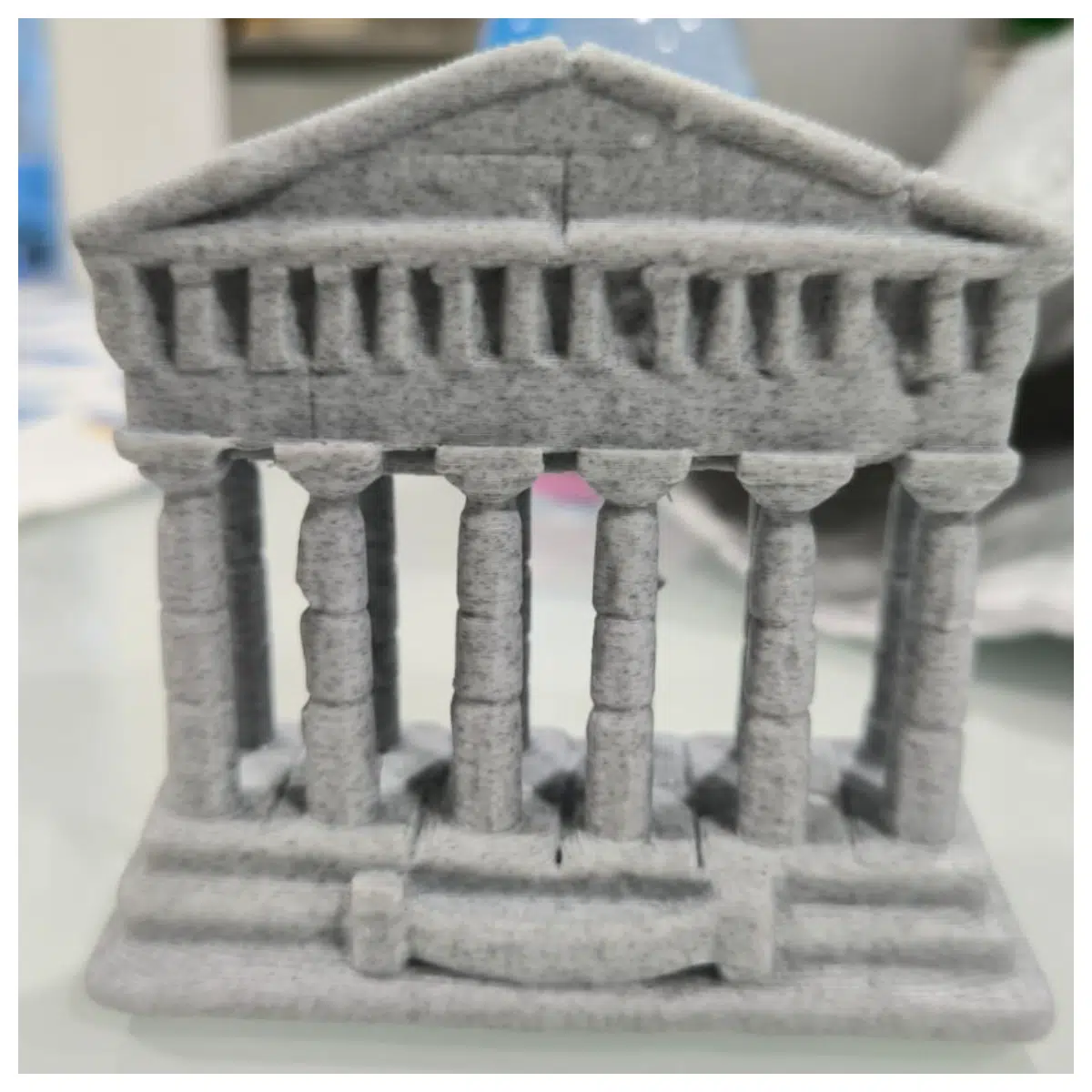 Mini Greek Temple Decoration Small Outdoor Garden Mini Building Model Greek Temple Figurine Indoor Outdoor Decor
