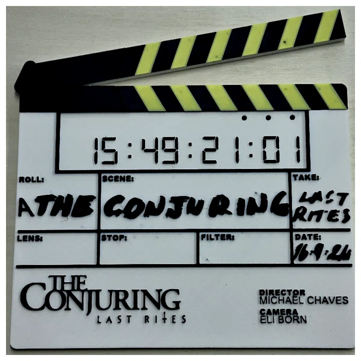 The Conjuring Last Rites Ritual Scene Board Horror Movie Prop Haunted House Decoration Film Set Piece Stagecraft Special Effects