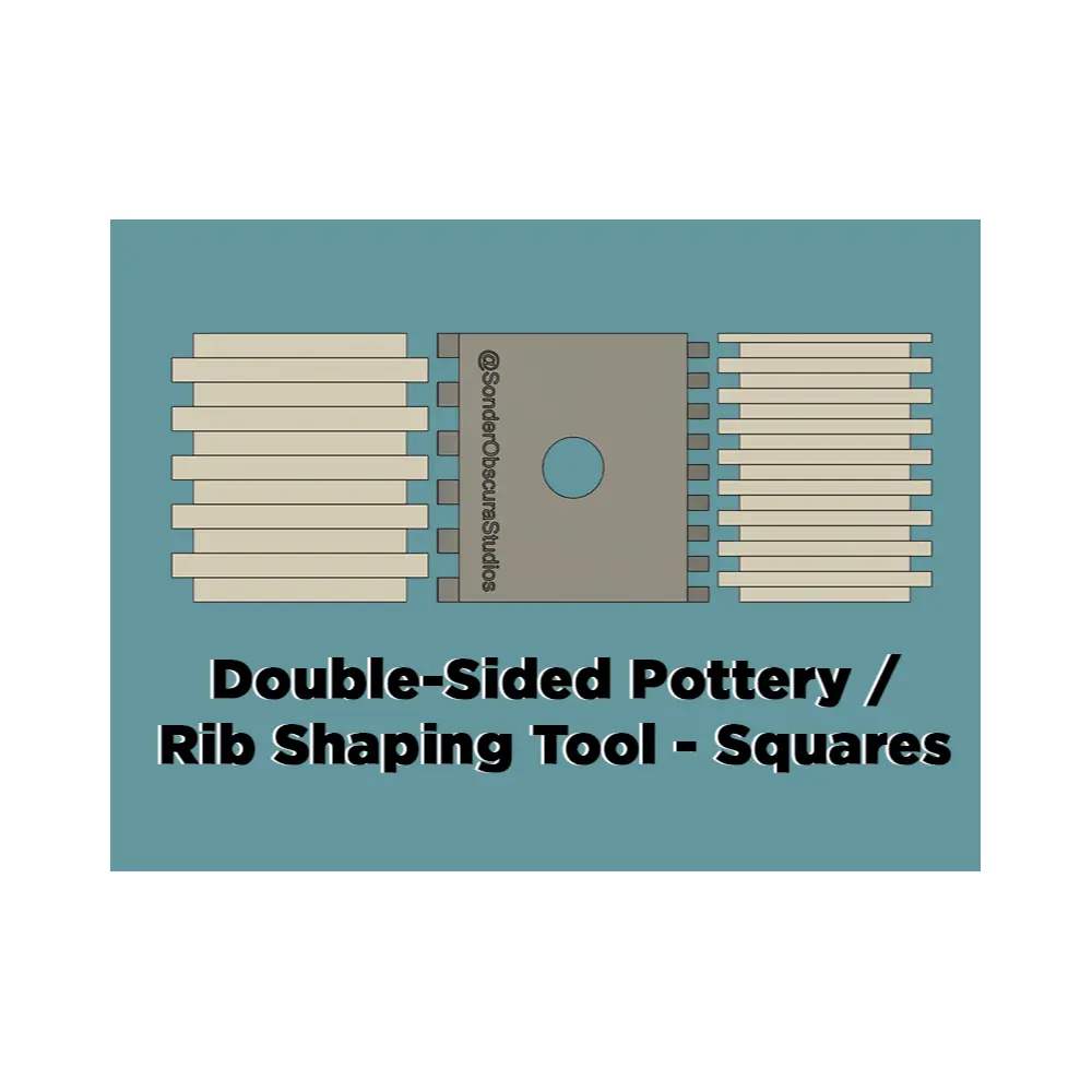 Double Sided Round Ceramic Scraper Square Pottery Tool Sculpting Clay Shaping Carving Accessories