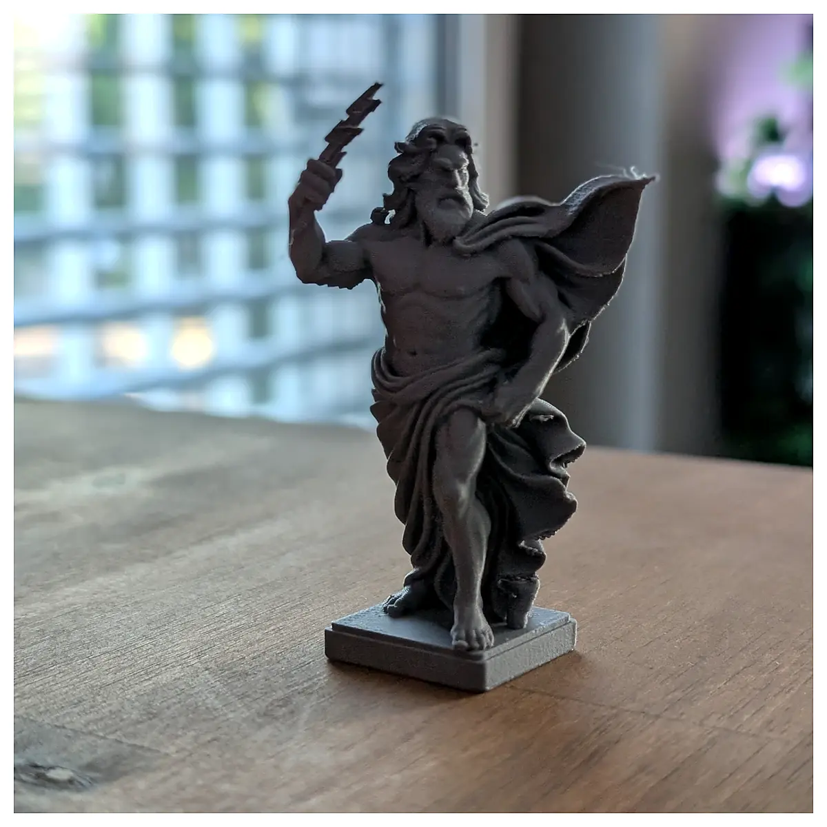 Thunder God Statue Caller Lightning Toy Electronic Toy Kids Toy Lightning Effects Lightning Model Zeus