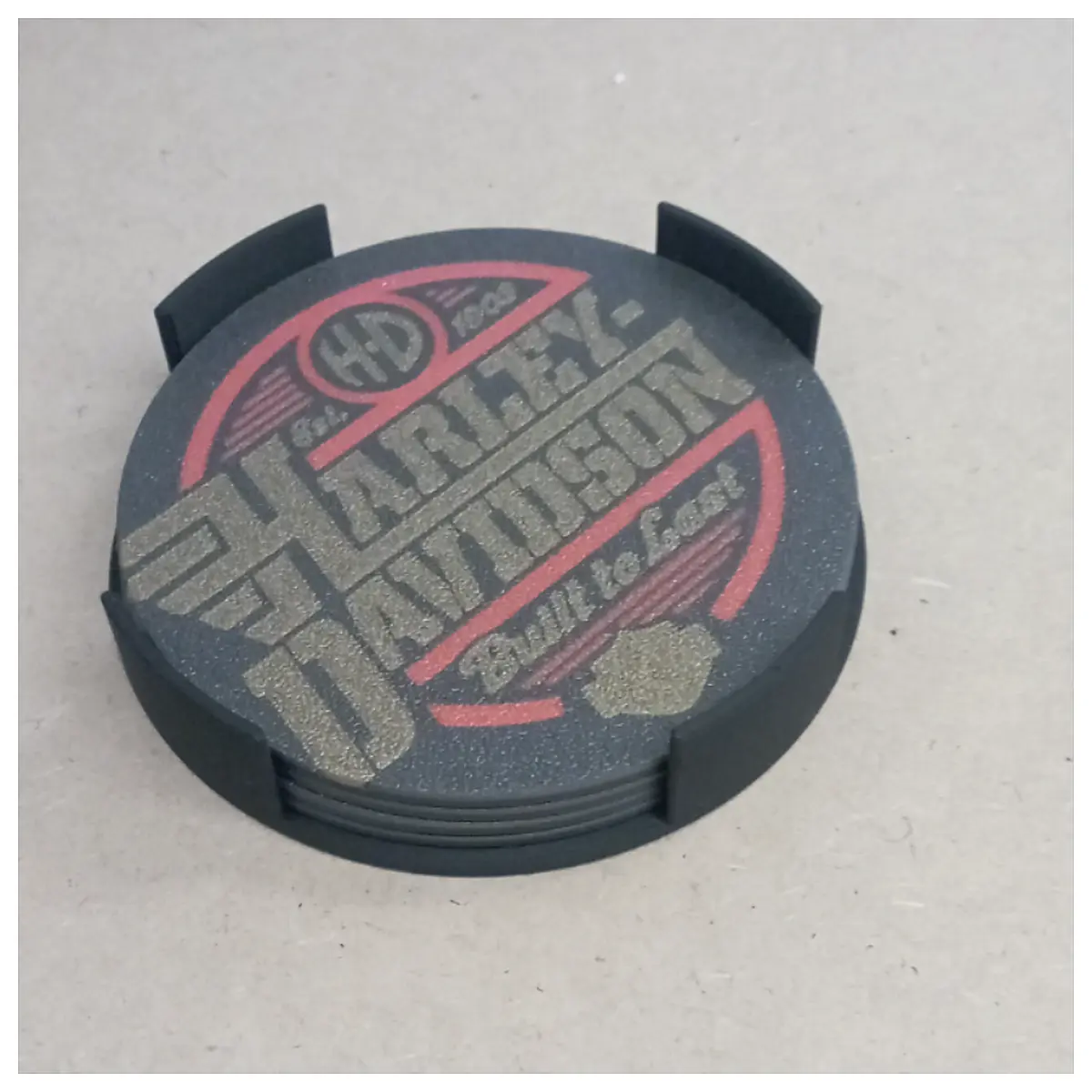 Davidson Coasters Motorcycle Decor Car Accessories Auto Parts Motorcycle Accessories Drink Coasters