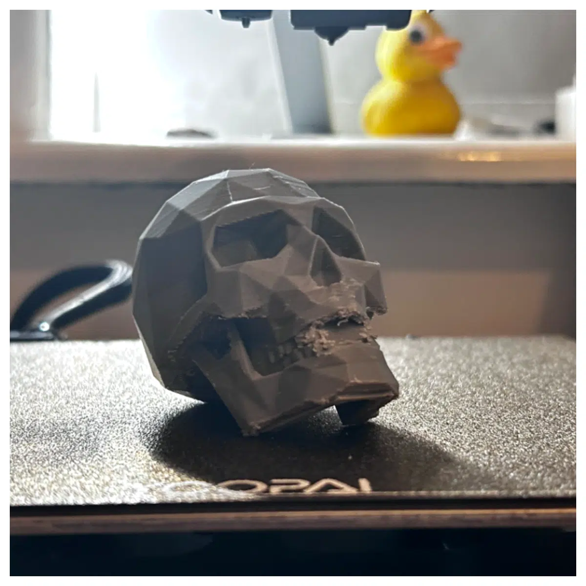 Low Poly Skull Print Template Halloween Decoration Easy 3D Model Printing Skeleton Accessory Files