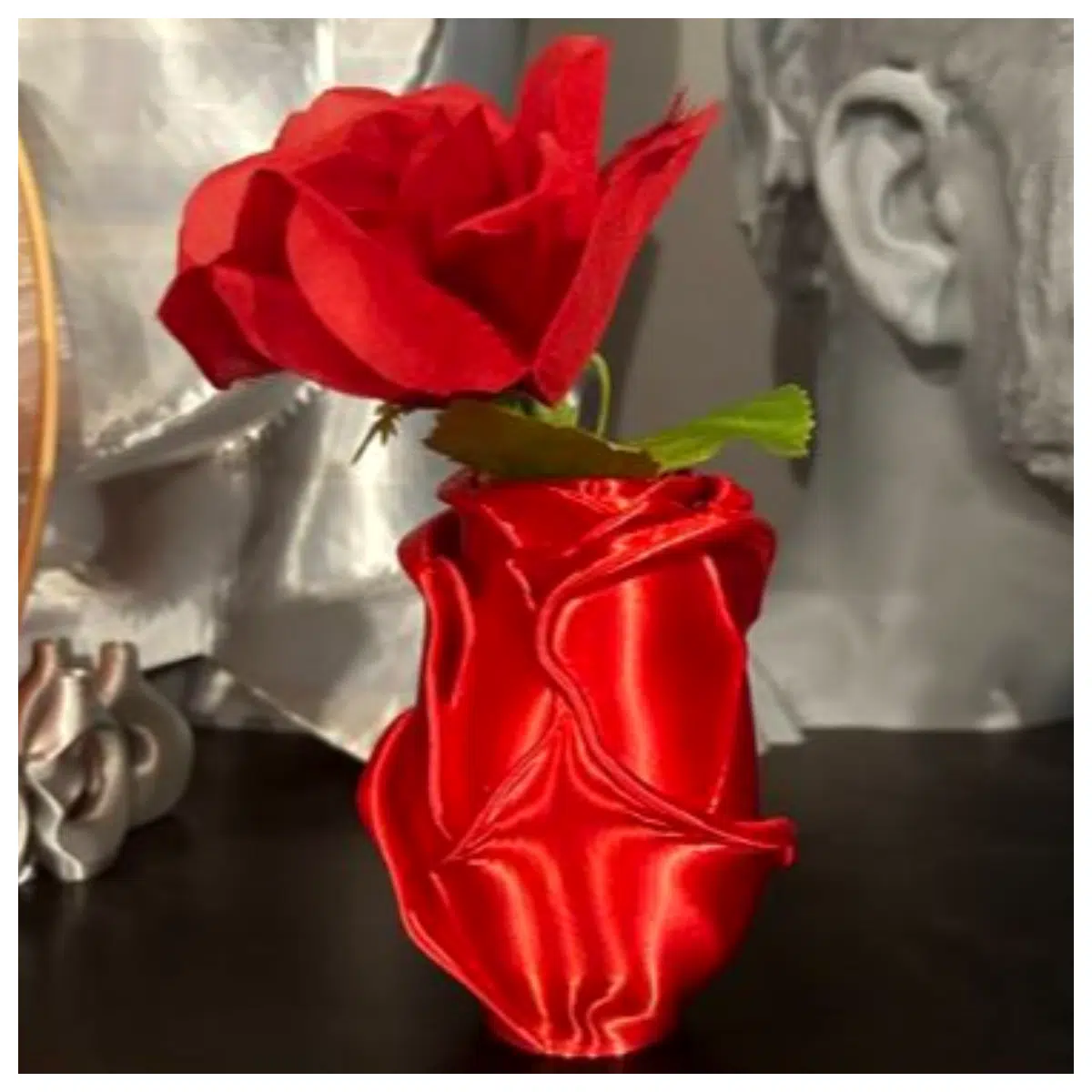 Rose Vases Rose Buds Vases Pots Flowers Vase Artificial Flowers Decoration Wedding Decor Floral Art Gift