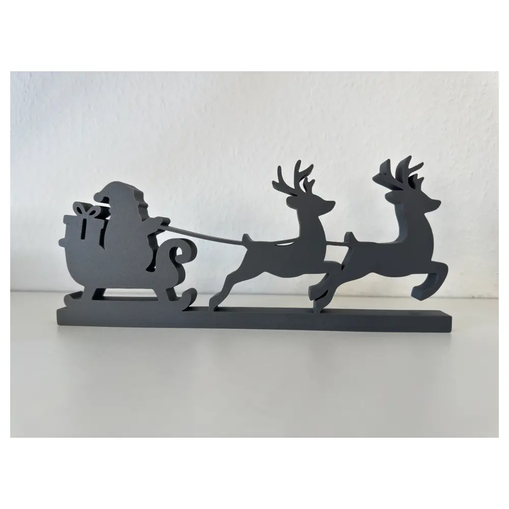 Santa Claus Gift Toy Reindeer Sleigh Christmas Decorations Holiday Gift Kids Toys