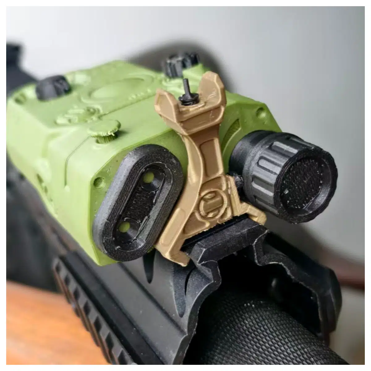 LEAF PEQ 15 Laser Sights Fixed Scope Mount Accessory Enhance Accuracy Stabilize Shooting Tactical Aiming