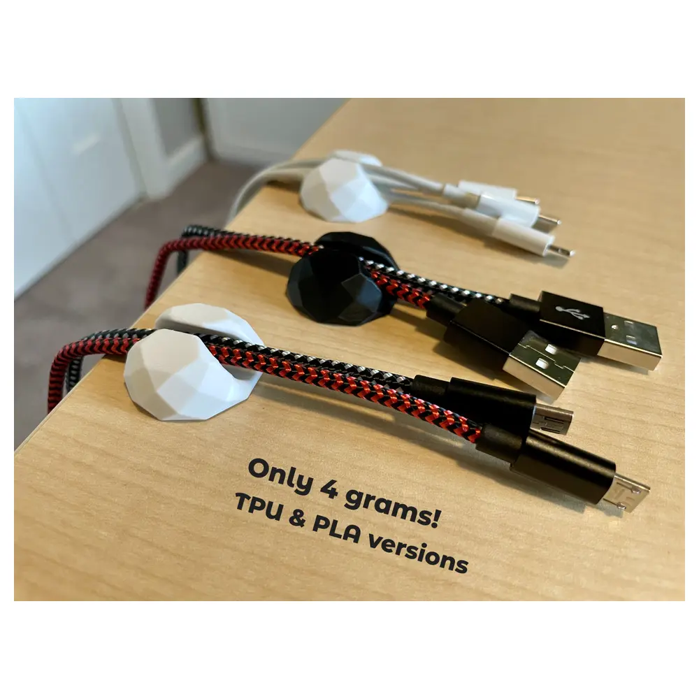 Geometric Cable Organizer Low Poly Cable Management System Cable Sleeves Cable Ties Wire Management Automotive Accessories