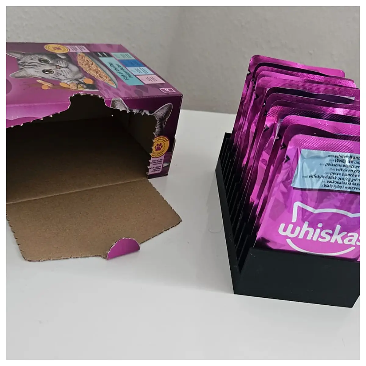 Cat Food Bag Sorter Automatic Dispenser Divider Pet Food Storage Feeding System Smart Feeder