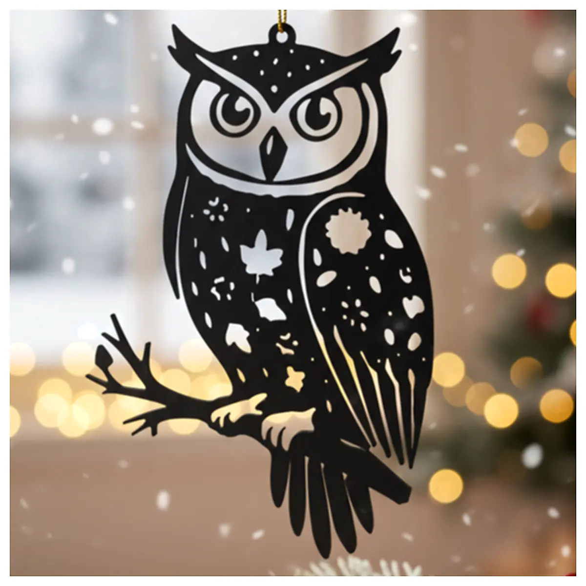 Autumn Owl Decor Halloween Christmas Festive Decorations Bird Decor Seasonal Ornament Multi Purpose