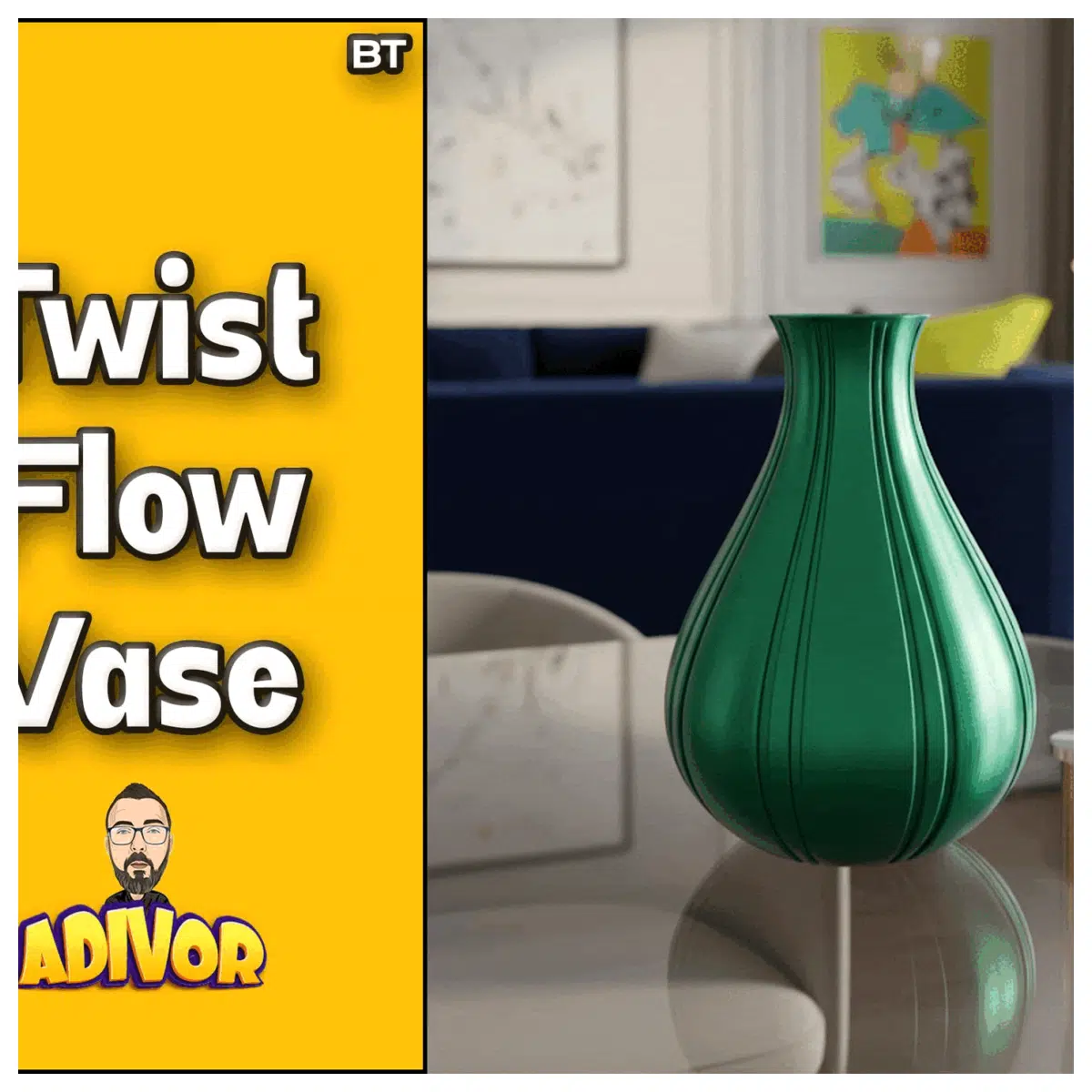 Warped Flowing Vase Decor Home Decoration Creative Vase Art Piece Placement Art Decoration