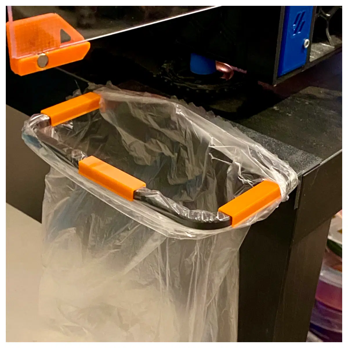3D Printed Waste Bin Clip Ring Recycling Waste Management Bin Accessories 3D Print Ring