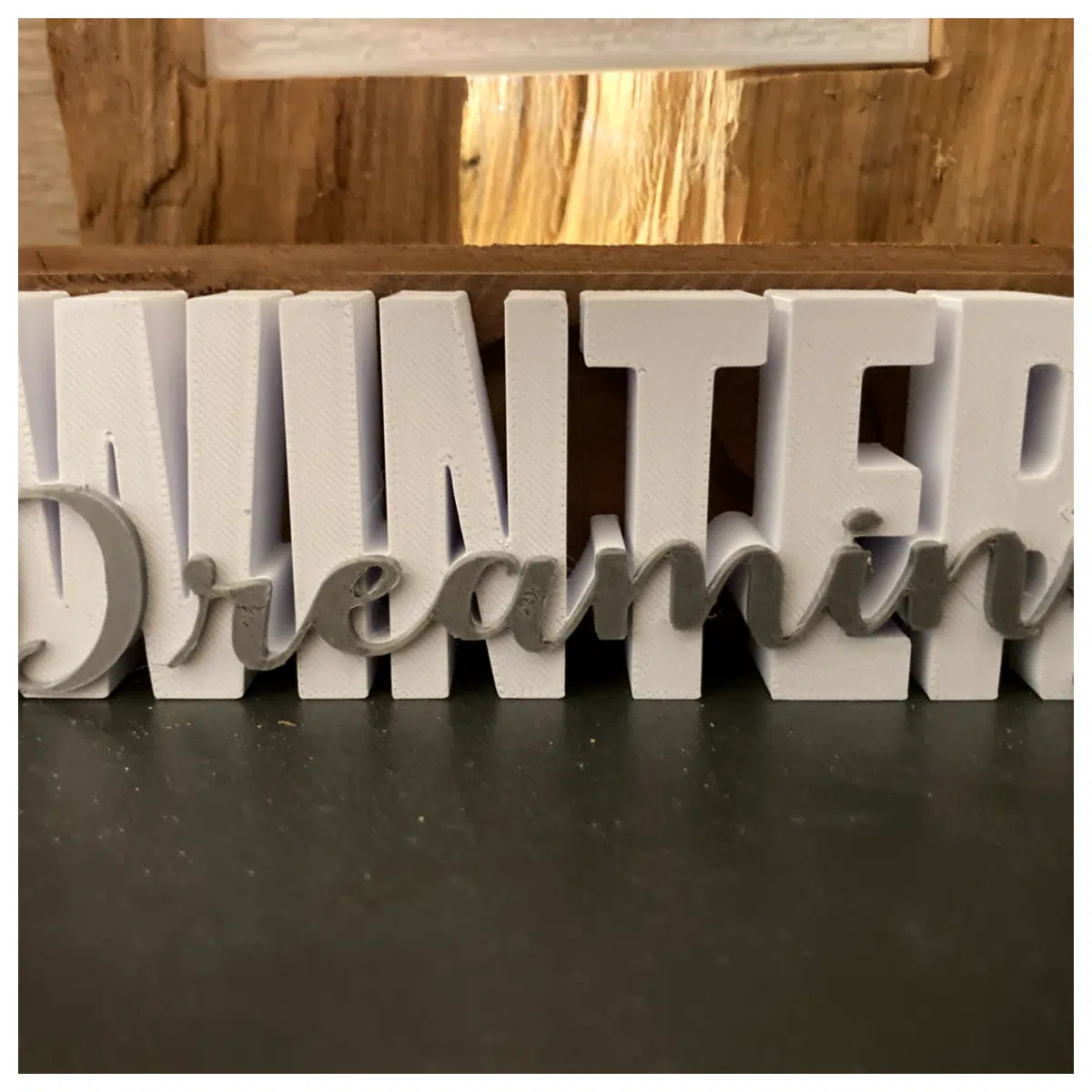 Winter Dreaming Series Letter Decoration Wall Decor Home Wall Painting Interior Decoration Art Ornament Wall Stickers Decorative Painting