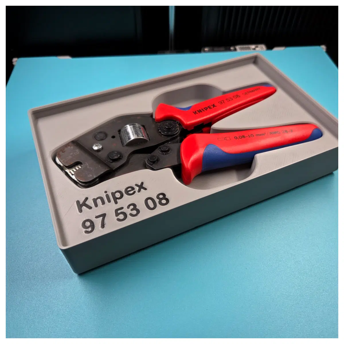 Gridfinity 3x5x5 50mm Modular Cable Organizer Knipex 97 53 08 - Desk Storage System Management