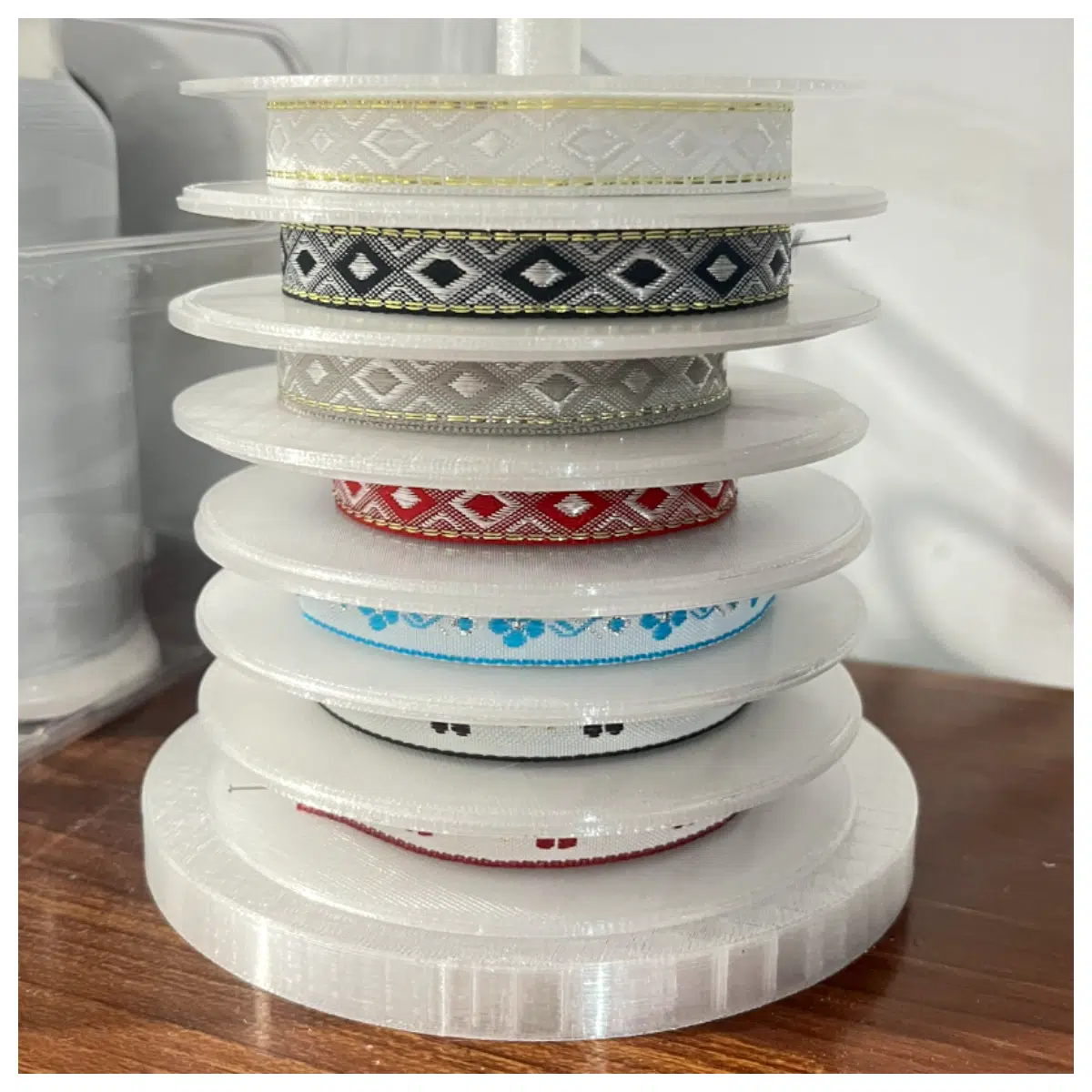 Ribbon Weaving Organizer Rack for 1010cm Storage Trays Sewing Accessory Storage Box Storage Solution
