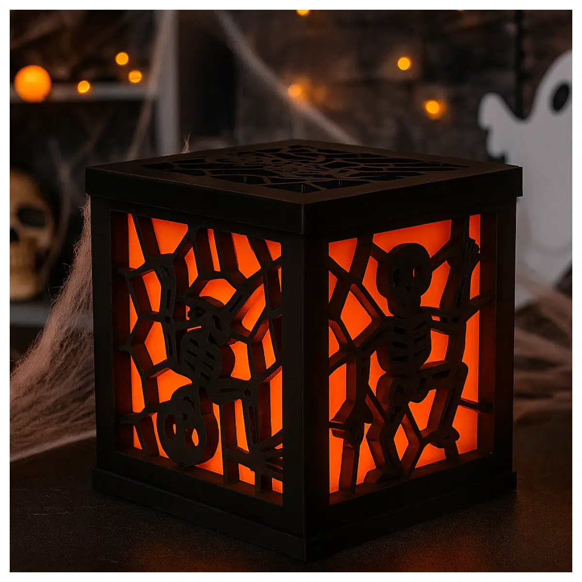 Halloween Skull Net Lantern Festival Decoration Horror Atmosphere Haunted House Decor Halloween Supplies