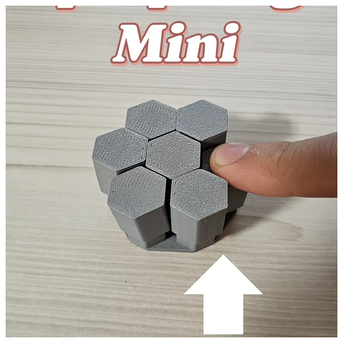 Hexagonal Up Mini Stress Relief Toy Puzzle Game Anxiety Relief Gadget