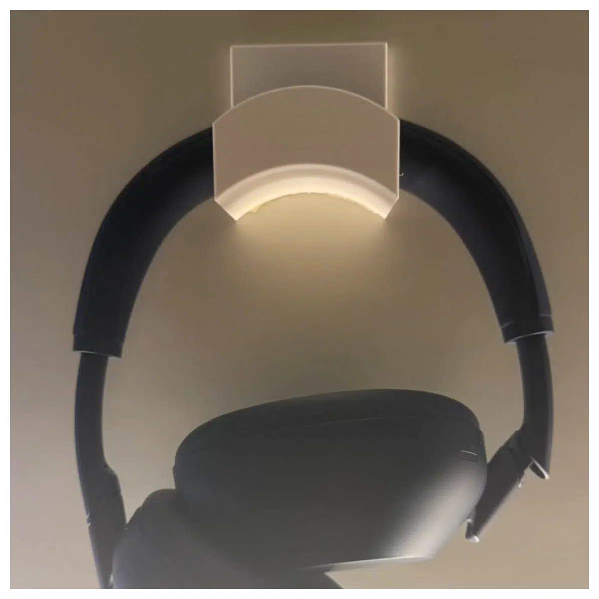 No Drill No Damage Earbud Holder Adhesive Hook Wall Mount Silent Desktop Phone Stand for Headphones
