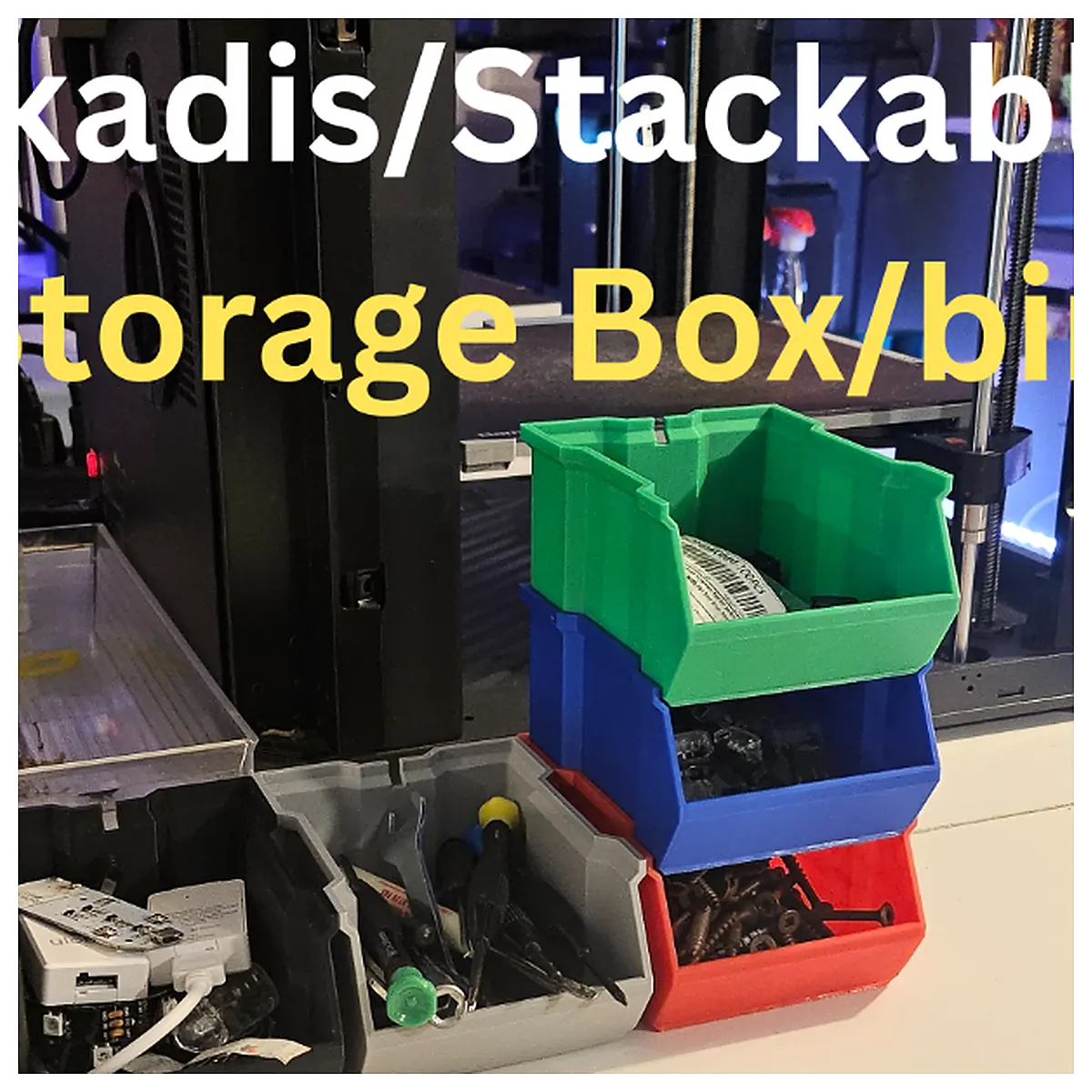Stackable Storage Boxes Organizer Bins Storage Containers Shelving Units Home Organization