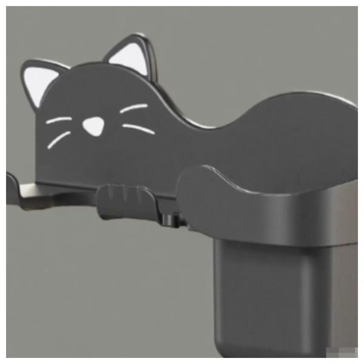 Hair Dryer Holder Cat Shaped Bathroom Shelf Hair Dryer Stand Pet Decoration Wall Mounted Accessory Multi Function