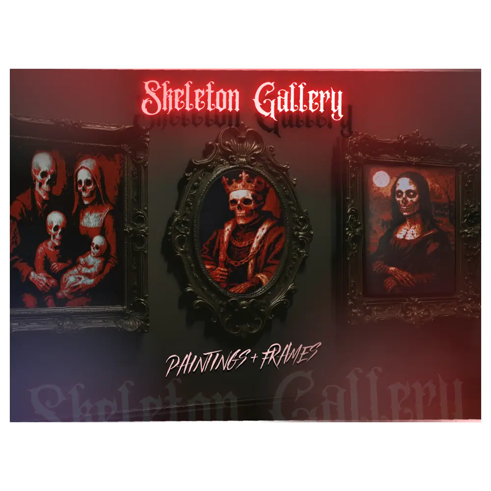 Halloween Baroque Picture Frames Skull Art Gallery Decorative Frames Hanging Frames Art Frames Decoration Frames