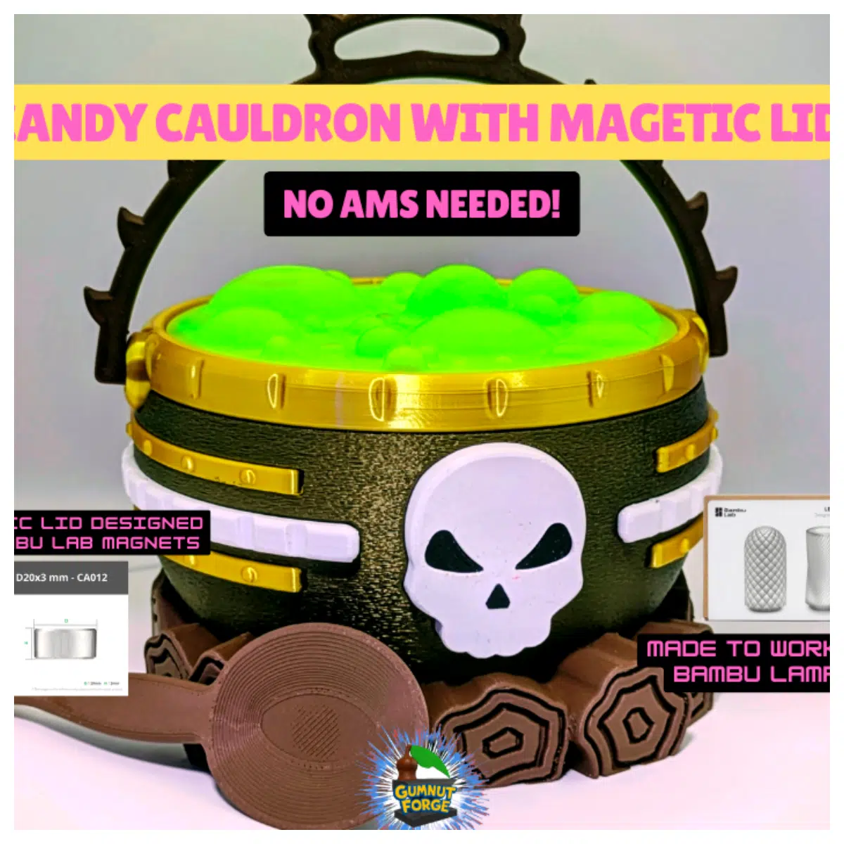 Halloween Candy Bucket Creative Decoration Party Supplies Kids Halloween Gift Festive Decoration