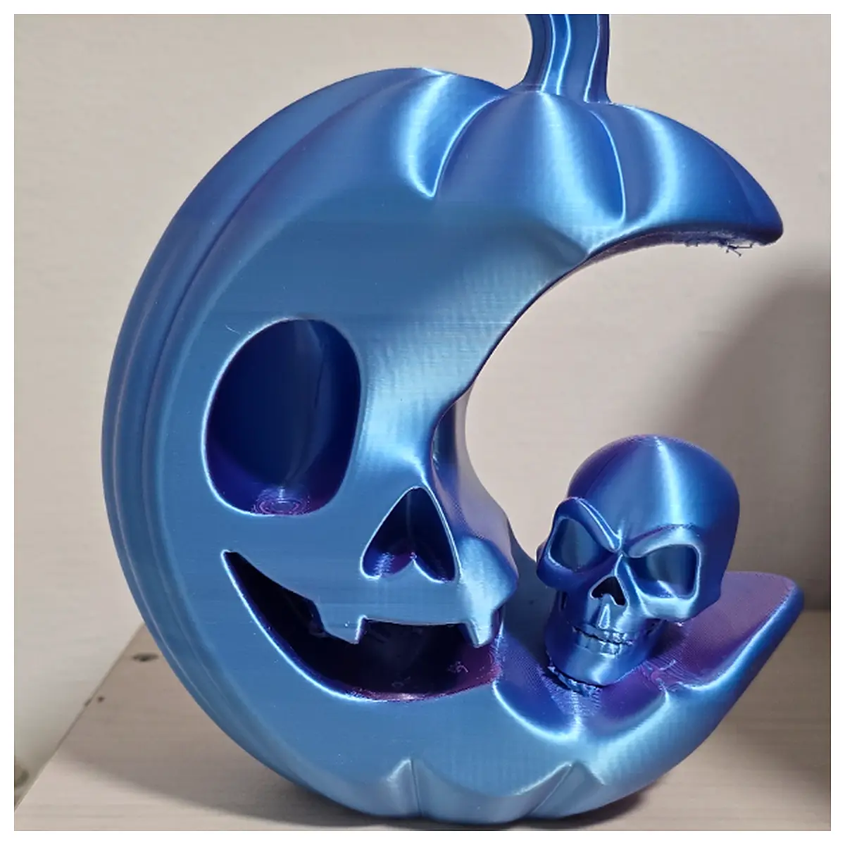 Skull Moon Decor Halloween Decoration Festive Lighting Home Accent Spooky Decor