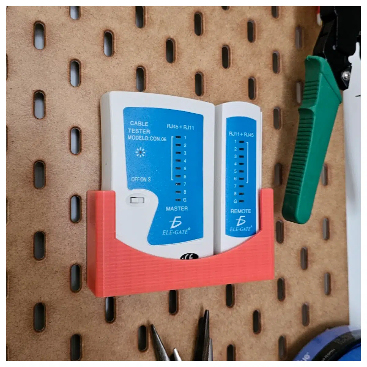 RJ45 Tester Bracket Installation Testing Tools Diagnostics Repair Connection Wire Testing Equipment Compatibility Testing