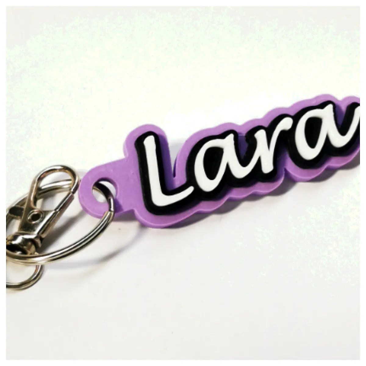 Laura Keychain Keychains Keyring Charms Decorations Memorial Gifts Keepsake Keychains