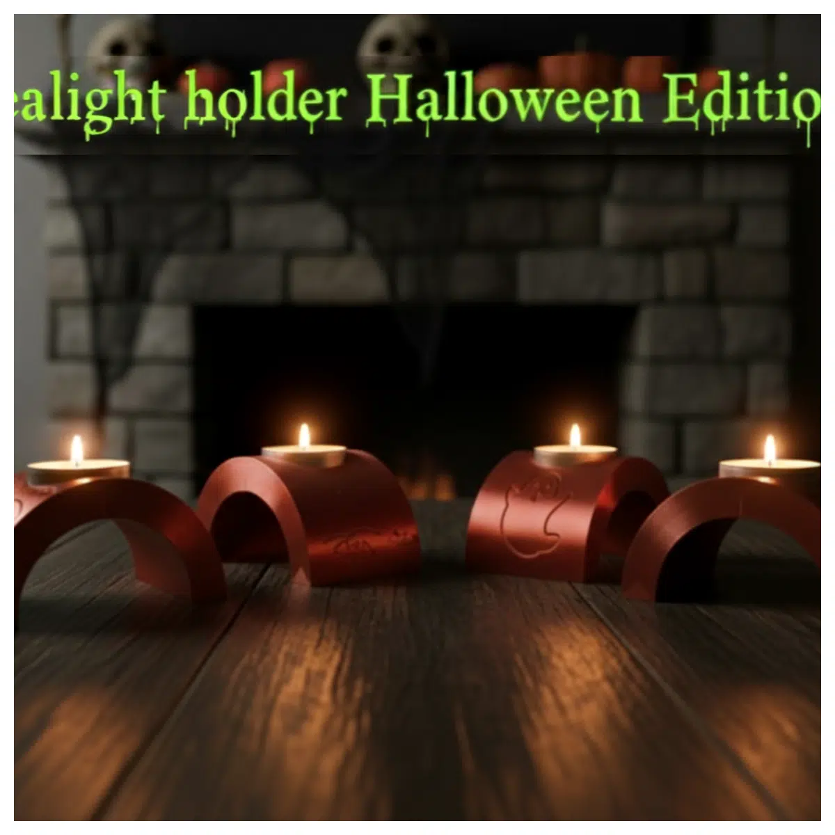 Halloween Candle Holders Festive Decorations Halloween Decor Creative Display Pieces Party Decorations