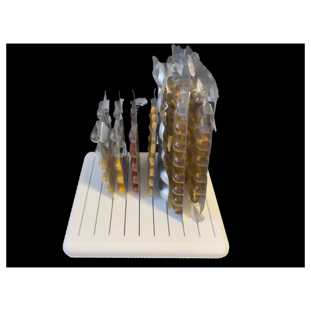 Portable Health Supplements Organizer Medicine Storage Shelf Nutrition Organizer Kitchen Storage Home Storage Easy to Clean
