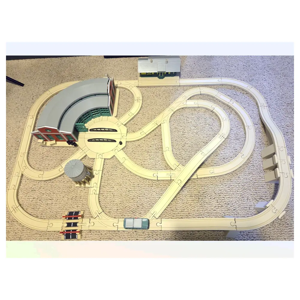 Motorcycle Garage Wooden Train Tracks V1 System Universal Storage Layout Parts Trackings