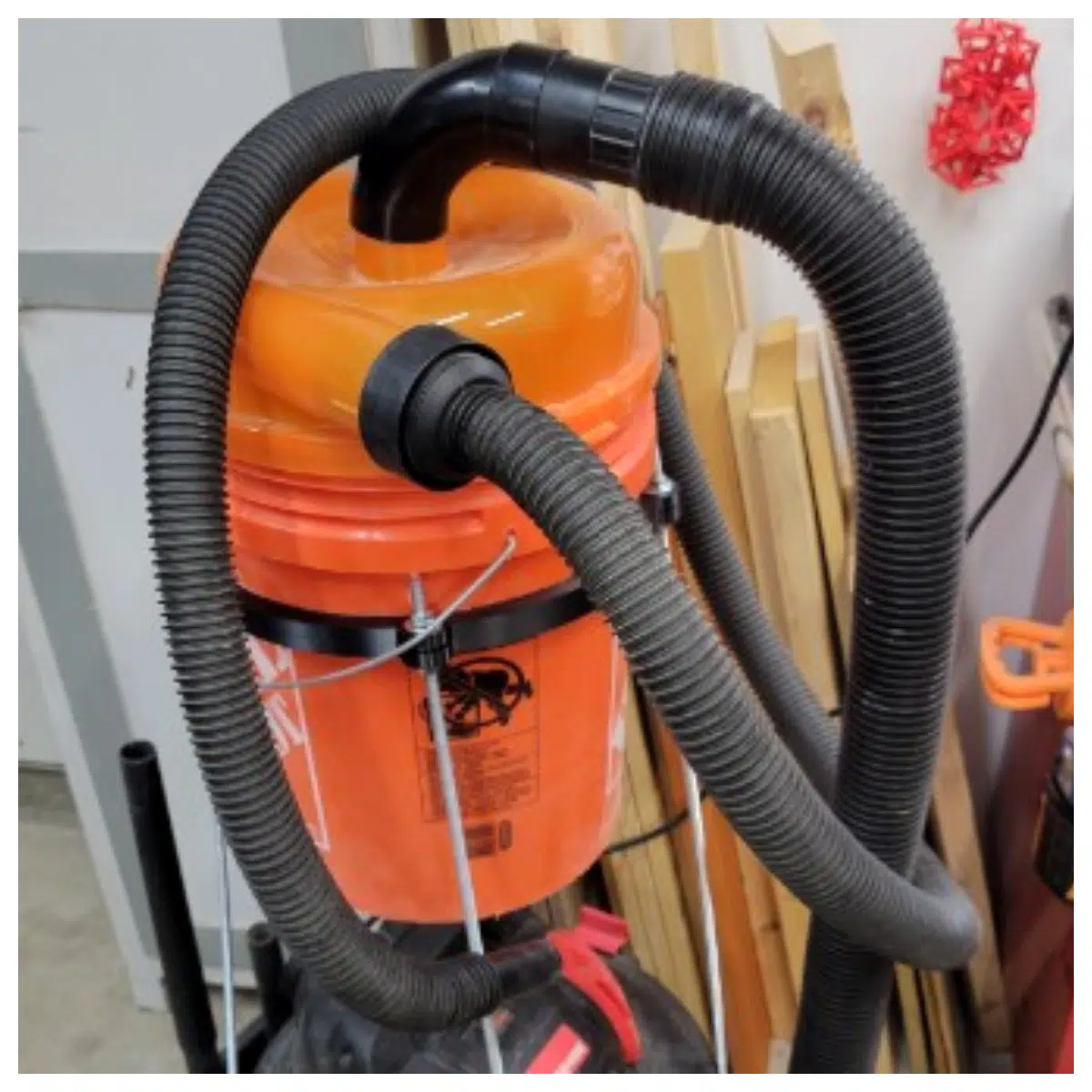 Collector Bucket Stand 5 Gallon Cyclone Collector Support Easy Install Filter Accessory Bucket Mounting Bracket