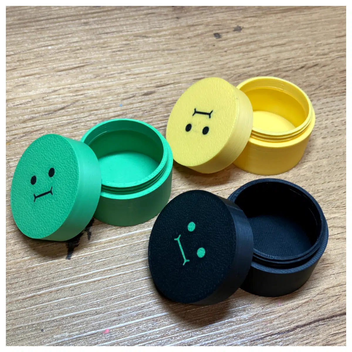 Face Designed Small Container Pet Food Cans Baby Food Box Toy Filling Creative Gift Small Pot Easy Access