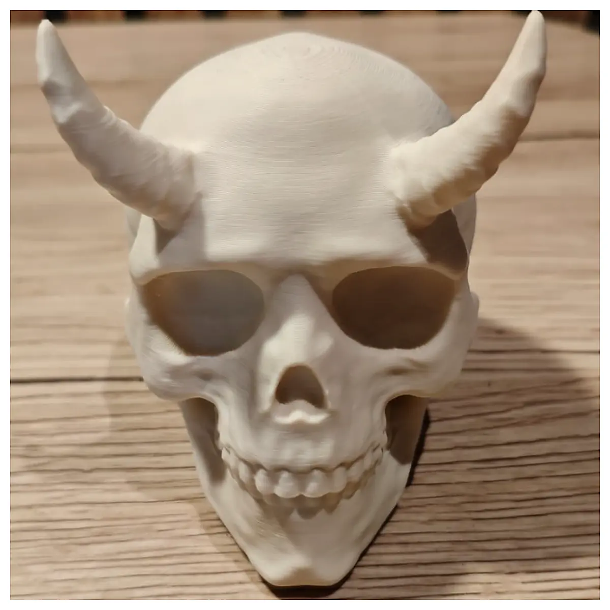 Angled Skull Decor Bone Model Gothic Art Figure Horror Scene Prop Skeleton Decoration